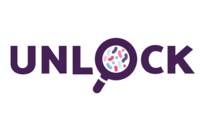UNLOCK Logo without tagline. Designed by Folded paper.
