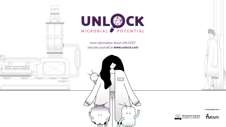 Illustration of contact information of UNLOCK. By Folded Paper.