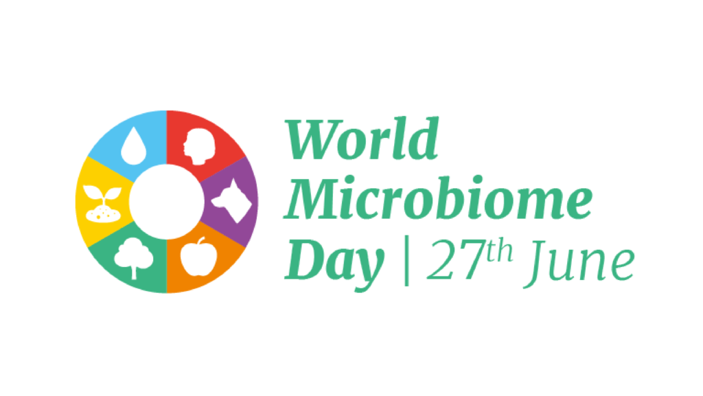 Logo of World Microbiome Day 2021.