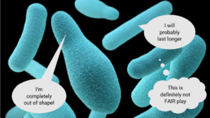 Bacteria talking about fair play - Photo adapted from CDC via Unsplash